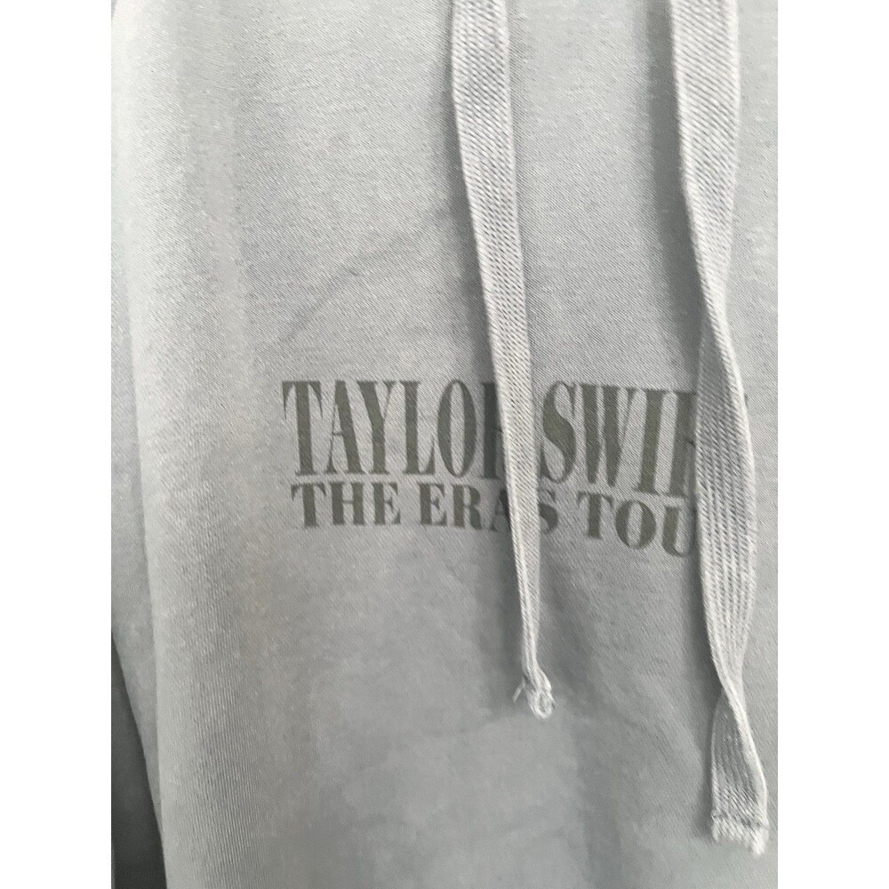 Taylor Swift The Eras Tour Hoodie Womens Large Gray 2023 2024 International Top - Picture 2 of 6